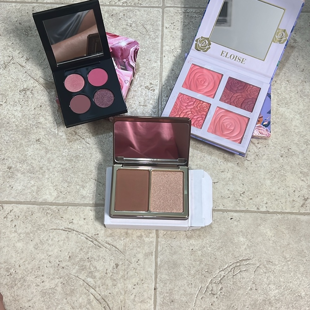 Natasha Denona Alloy Cheek Duo and Secret Garden Palette